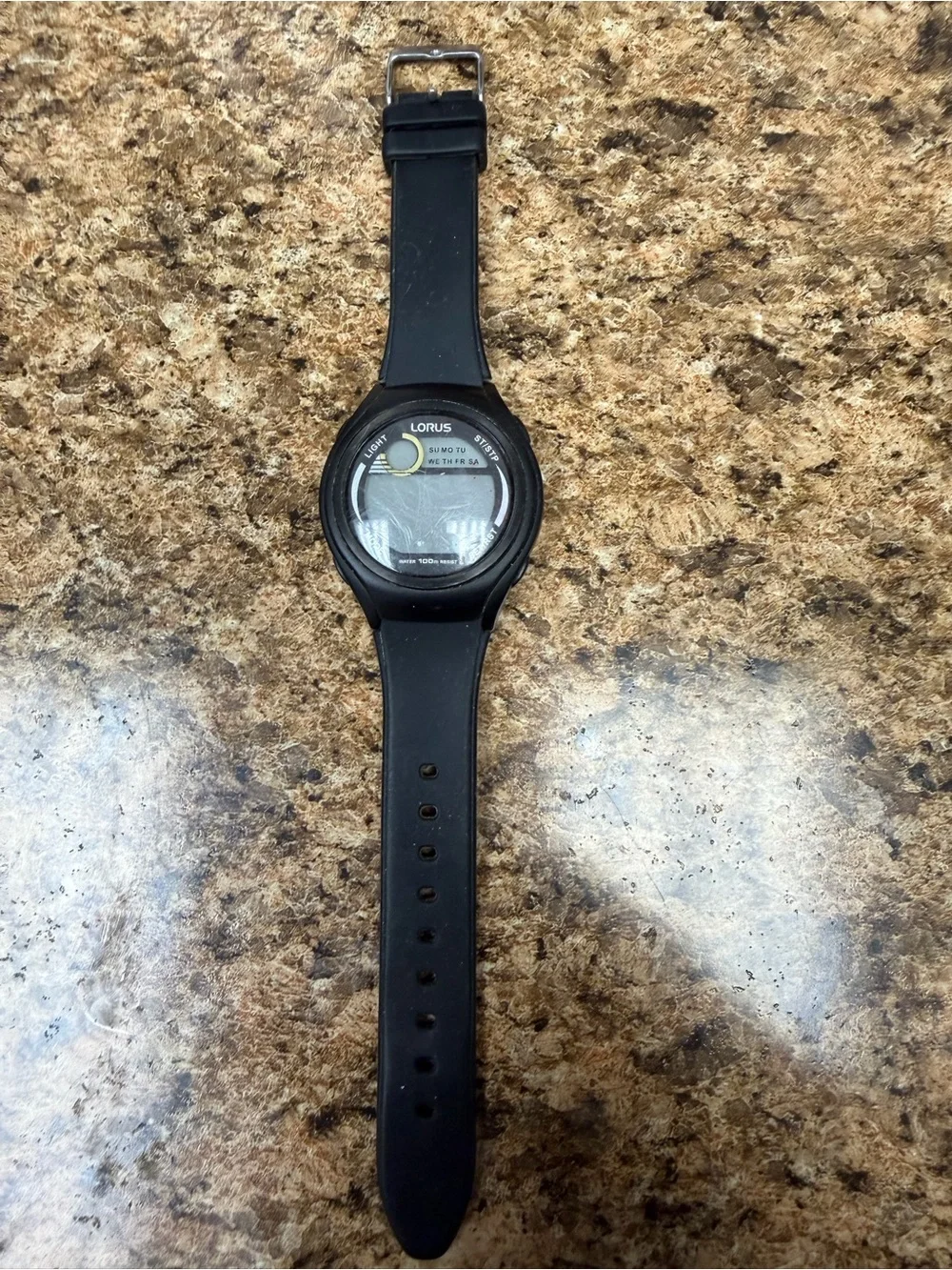 Lorus black digital