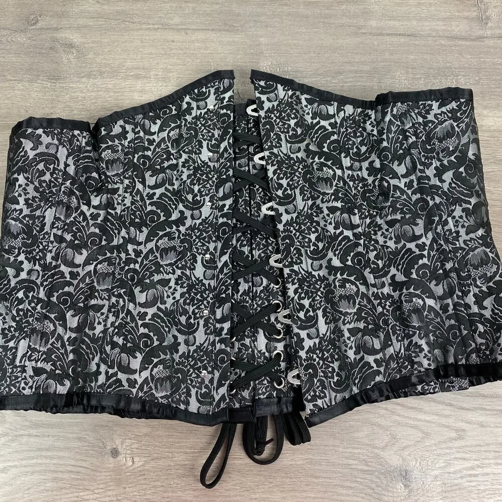 N/A black&gray paisley