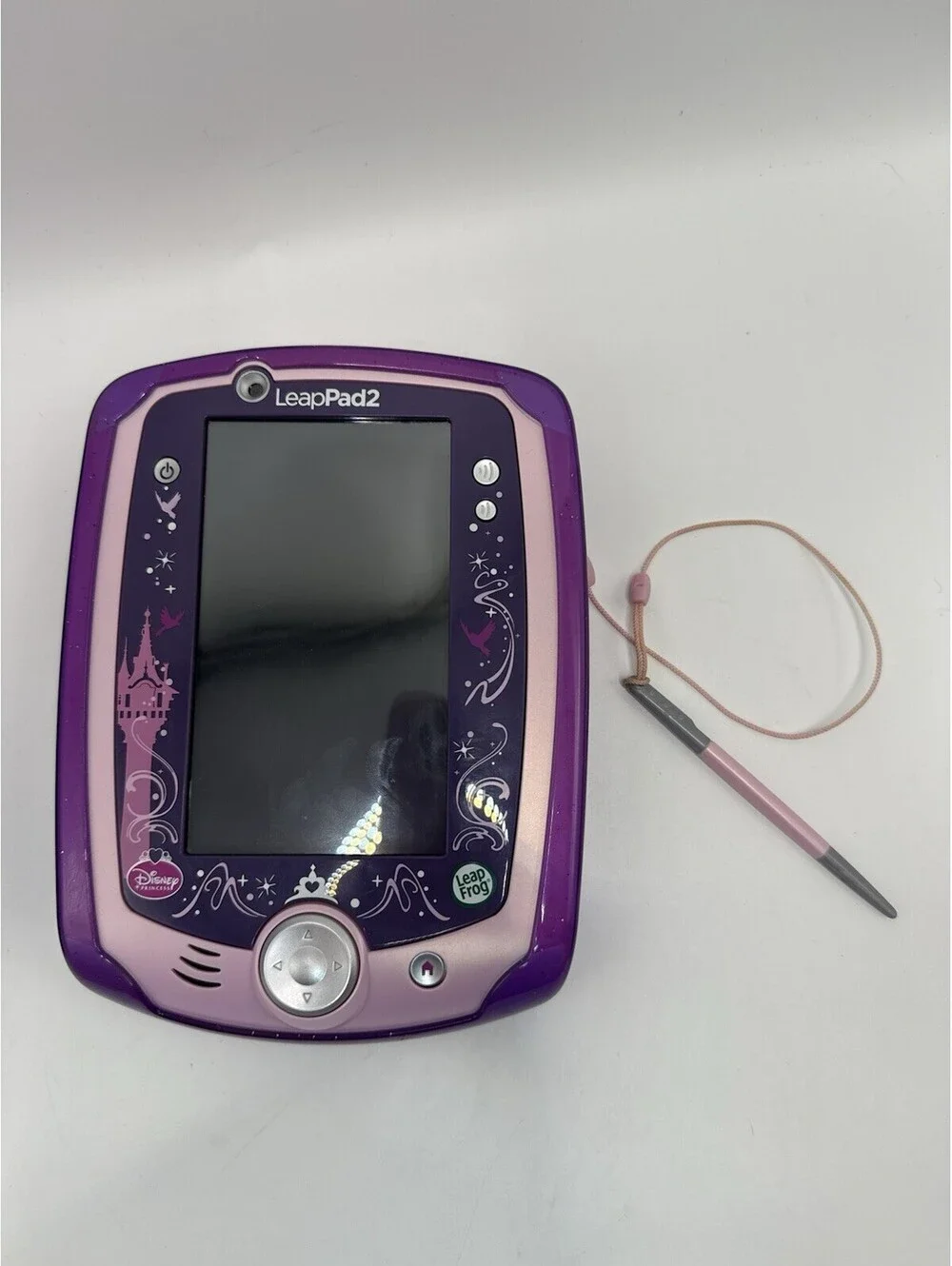 LeapFrog LeapPad2 Disney Princess System W Case No Cords 9 Games Tested Works