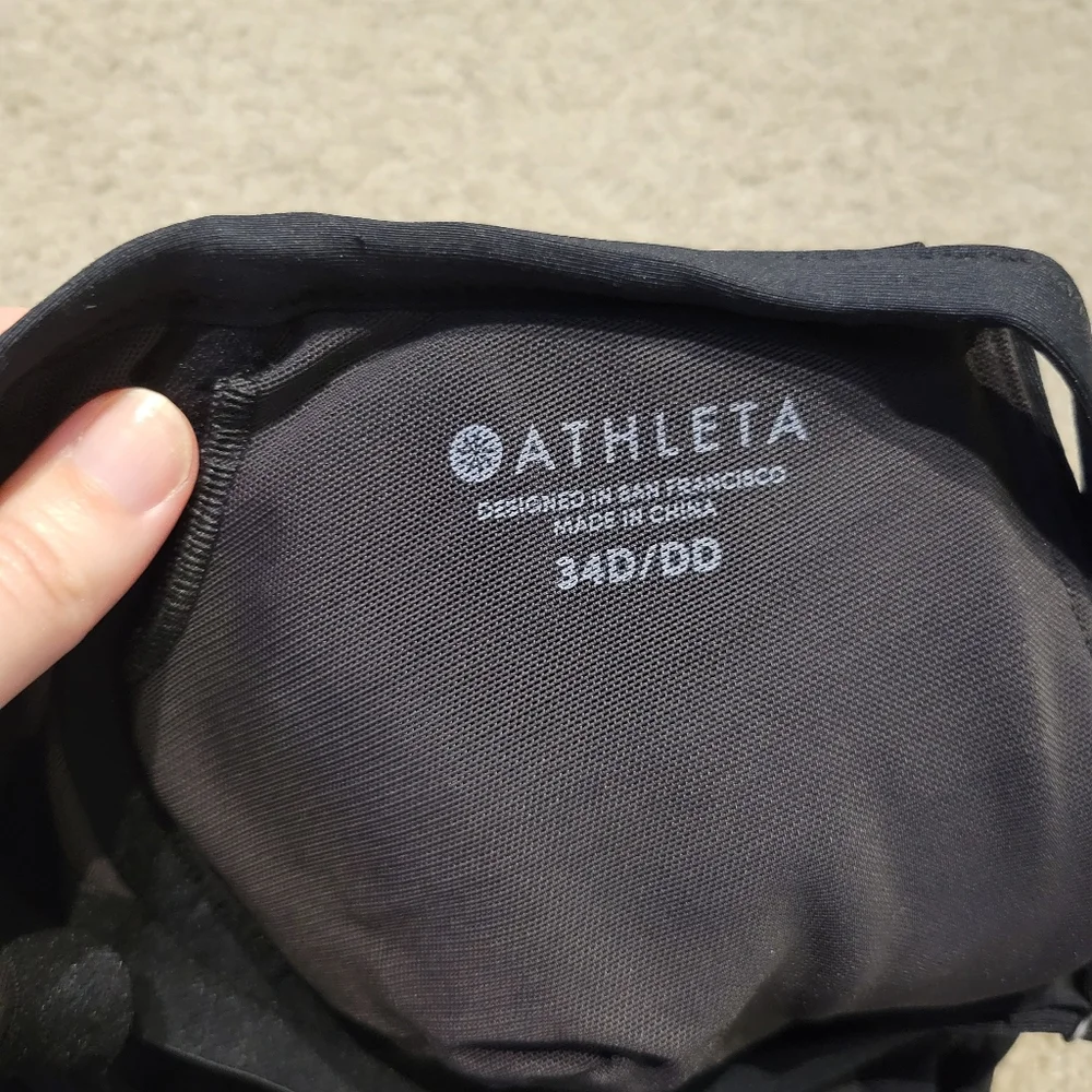 Athleta Twist Up Tankini Top Black