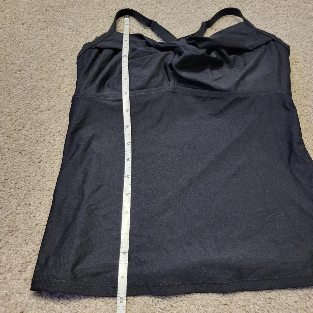 Athleta Twist Up Tankini Top Black
