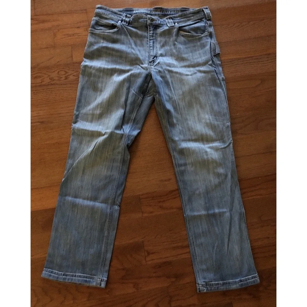 Duluth Trading Co Flex Ballroom Jeans Blue Denim Mens 40x34 New No Tag Lite Wash