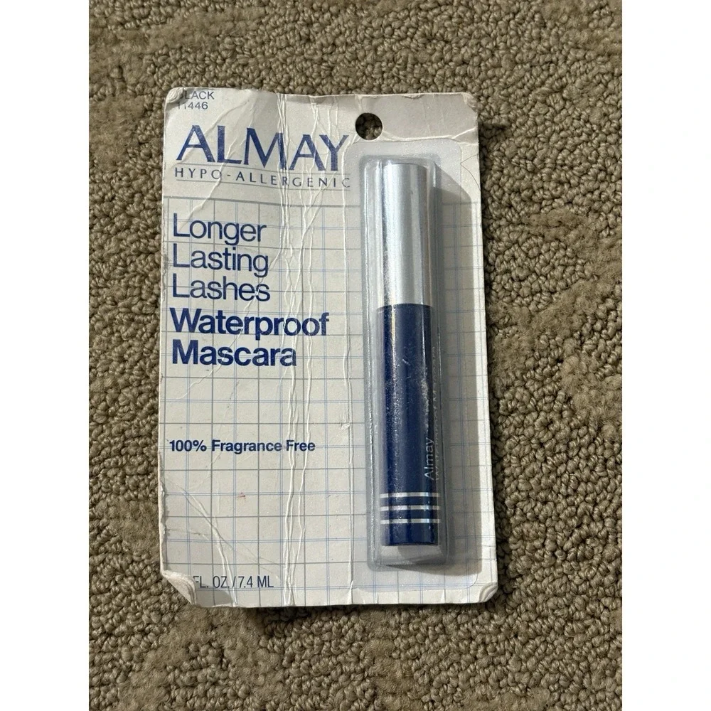 Almay Longer Lasting Lashes Waterproof Mascara Black 11446 New & Vintage, Rare‎