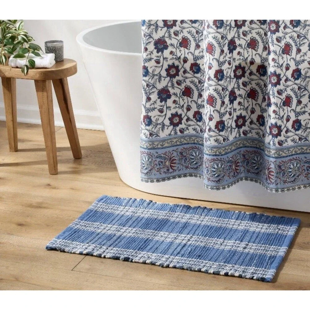 Threshold Americana Denim Plaid Bath Rug 20