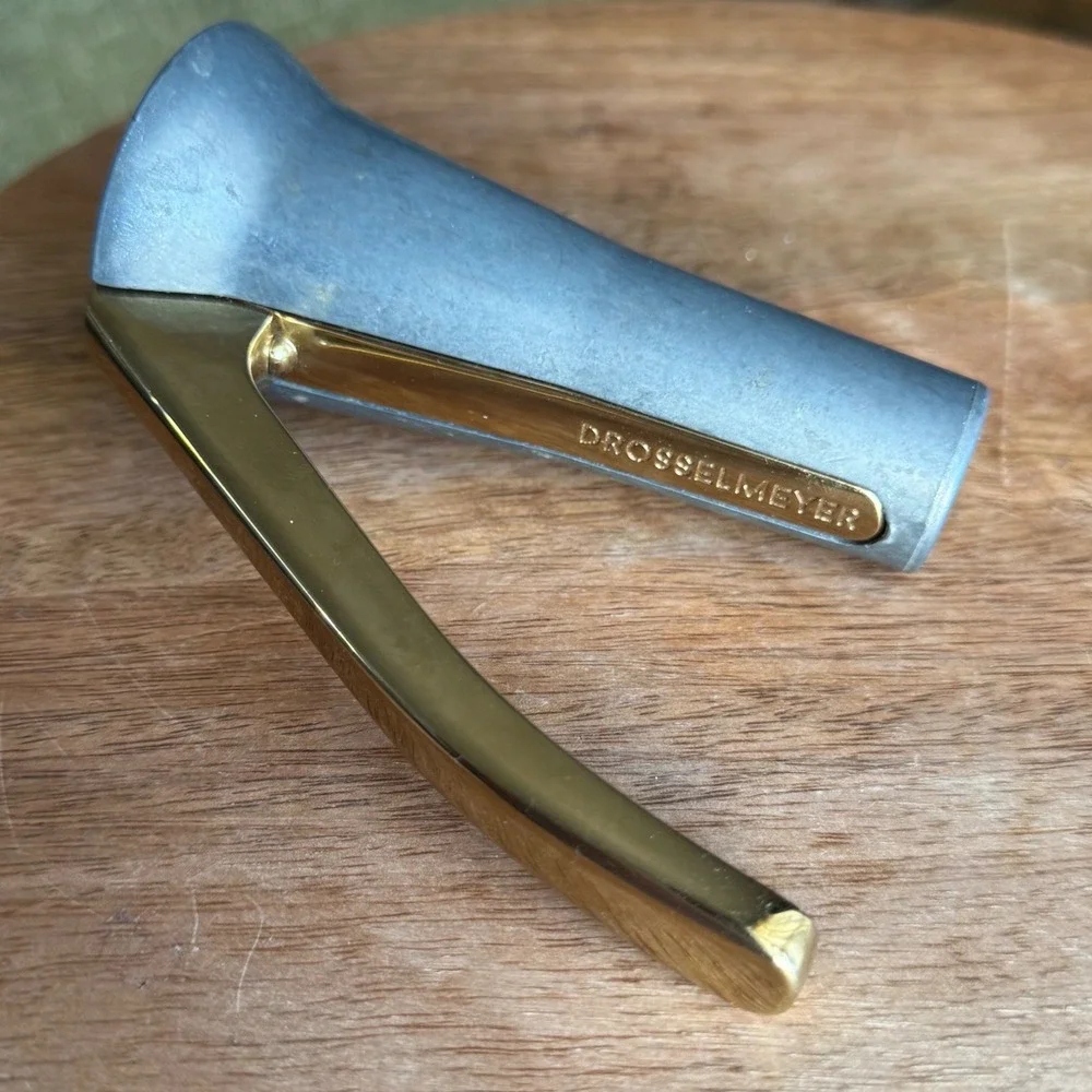 Drosselmeyer Nutcracker Double Lever Zinc Gold Swedish Design Modern Minimalist