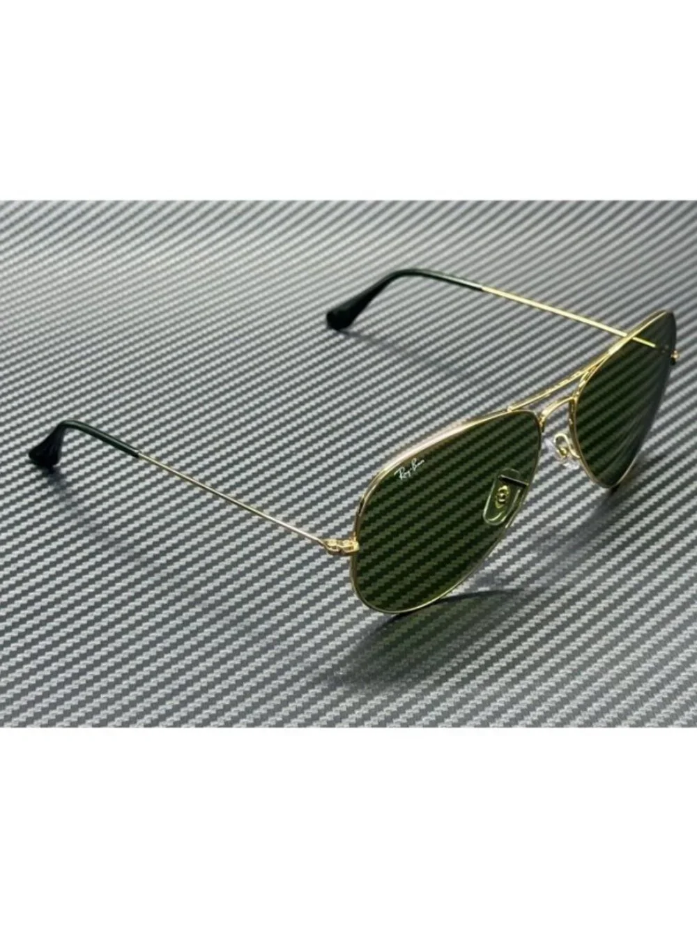 New Ray-Ban Men  Arista Gold Sunglasses  58- 14- 135