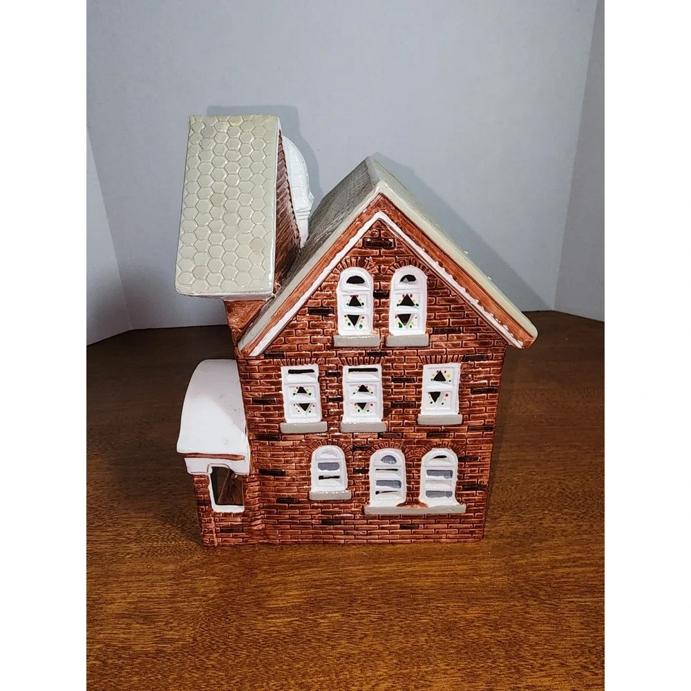 Vintage Yuletide Snow Hamlet German Victorian House 1988 Original Box (Damaged)‎