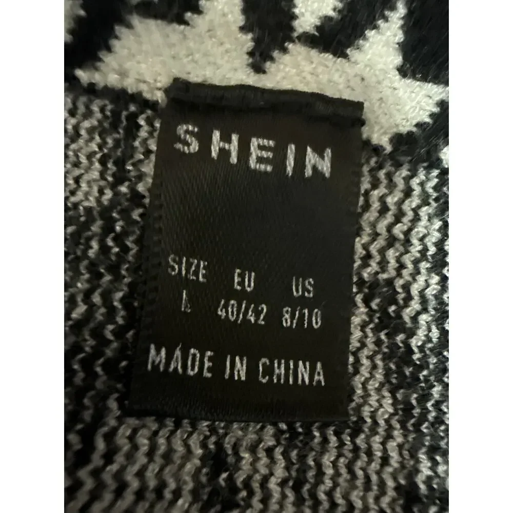 SHEIN black white