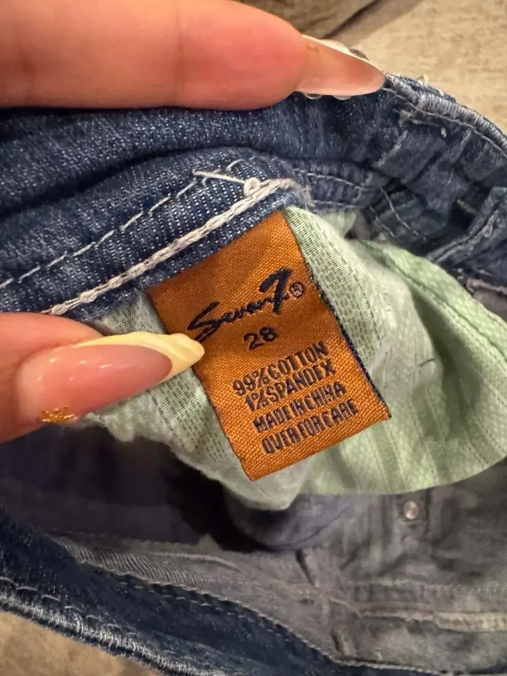 Seven7 denim handmade