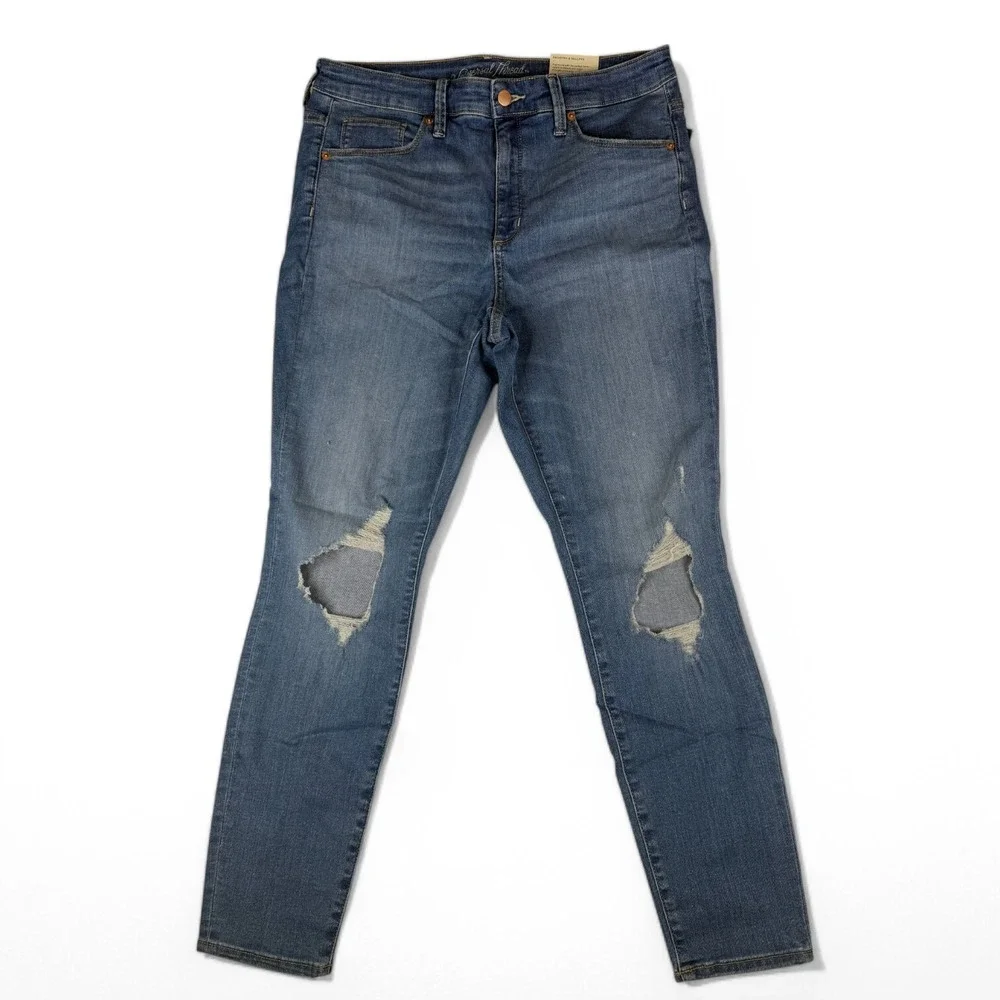 Universal Thread‎ Womens Jeans Size 14 Factory Distressed High Rise Skinny NWT