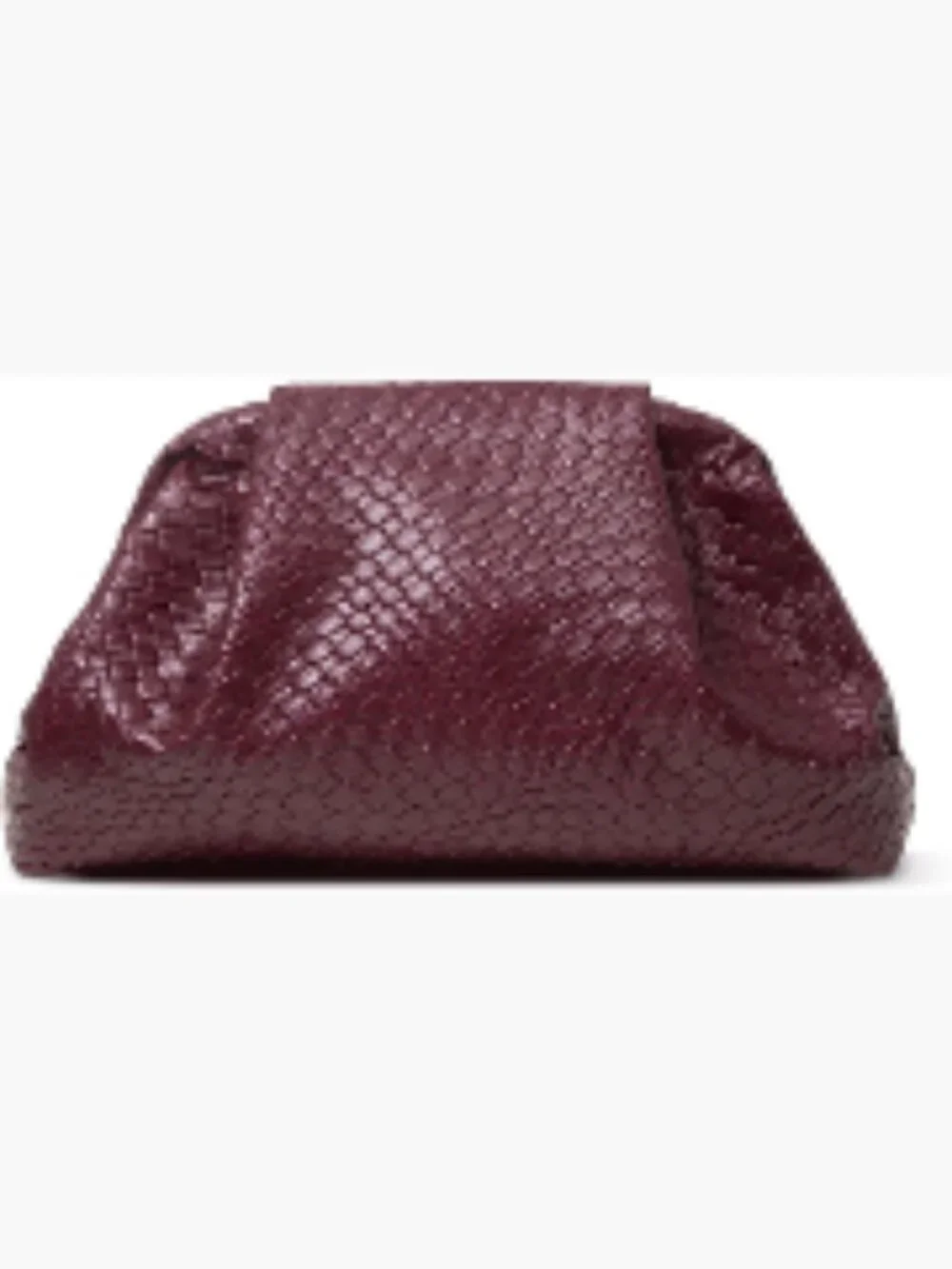 Woven Faux Leather Clutch Purse Evening Bag Wedding Party Prom