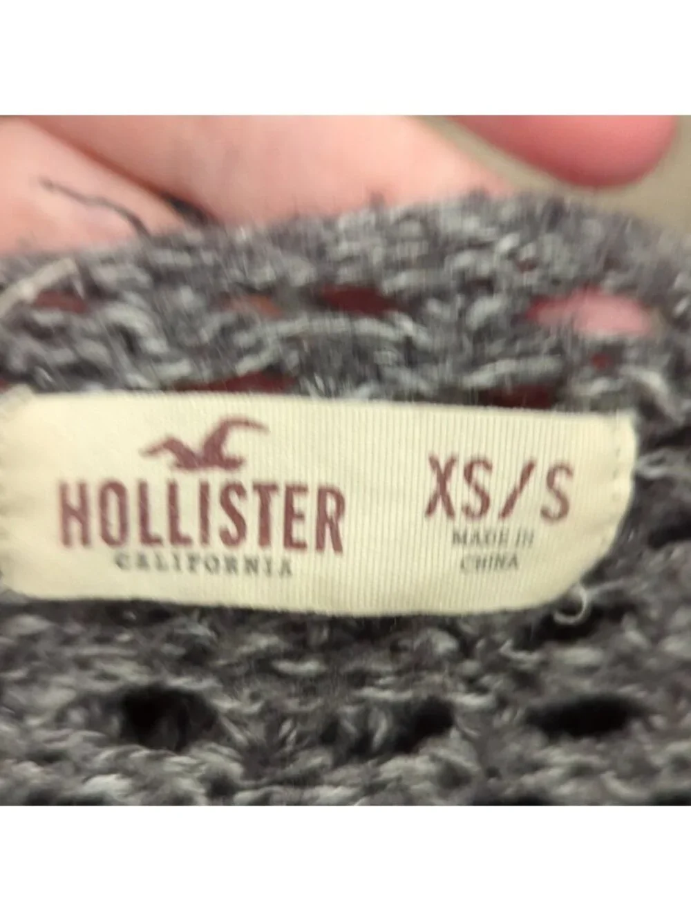 Hollister heathered grey