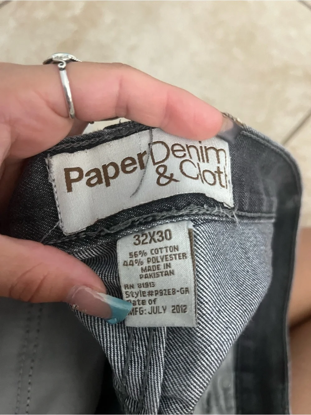 Paper Denim & Cloth faded black