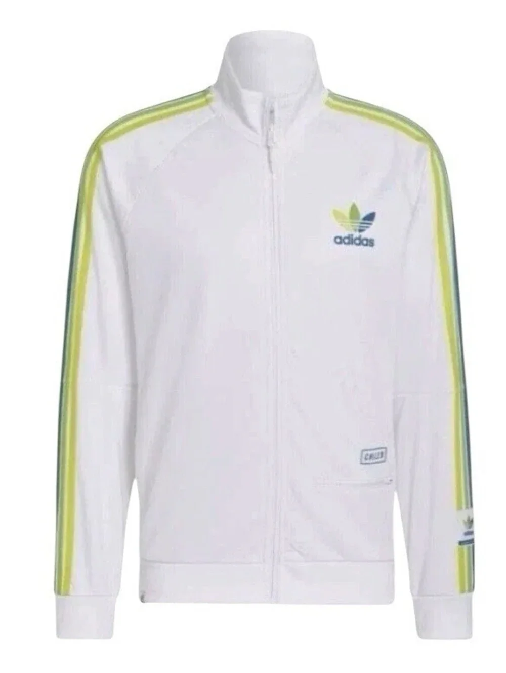 Adidas Originals Chile 20 Track Top Jacket White Multi HI0951 Men's SMALL S