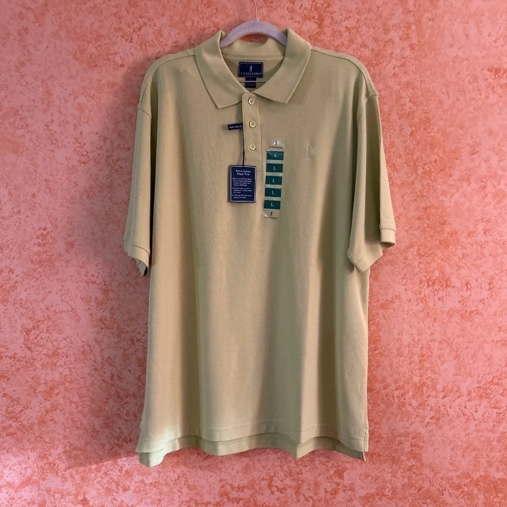 LANESBORO Pima Cotton Polo Shirt Large