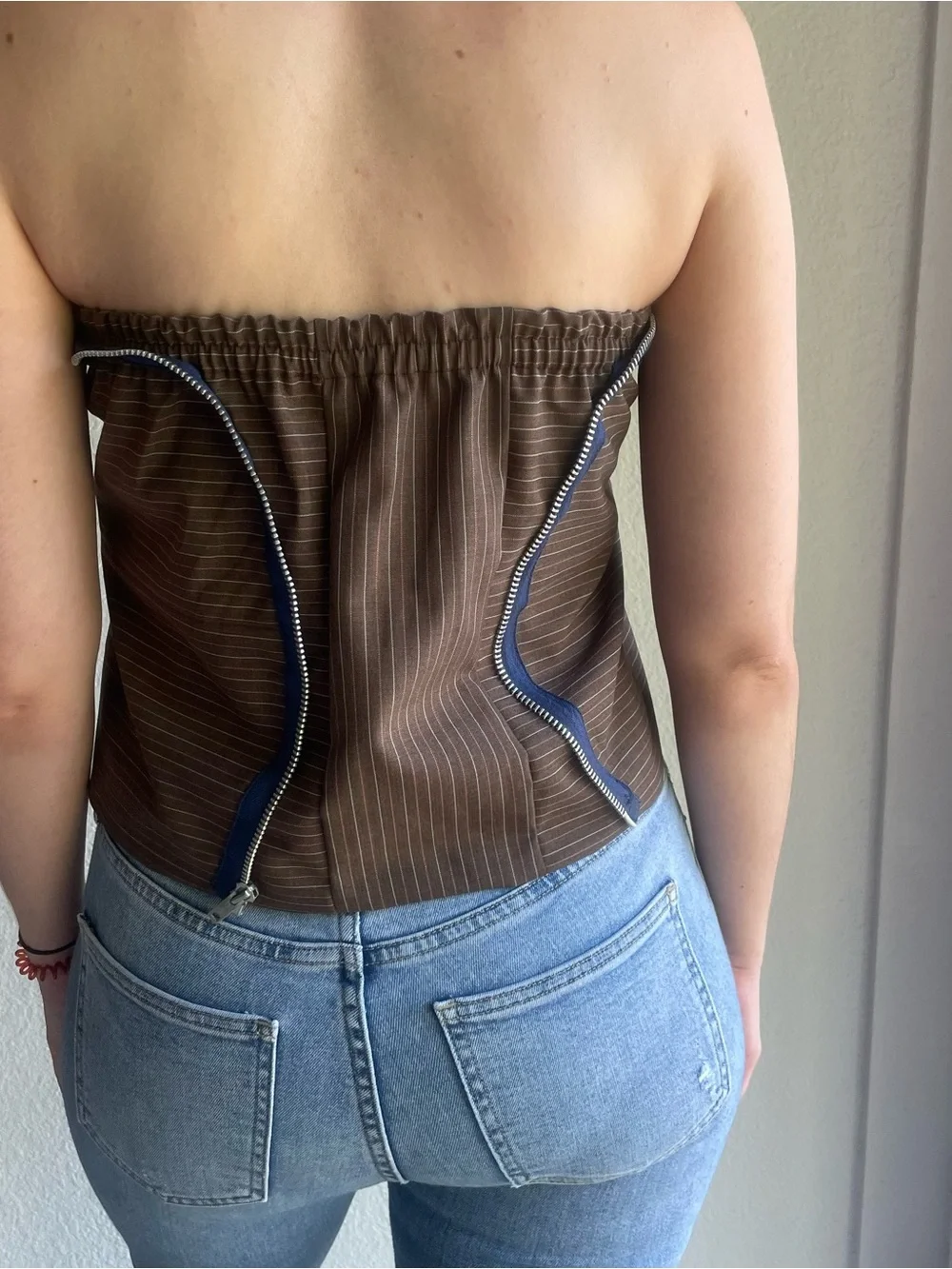 Terra Nova Merchant Co. brown pinstripe