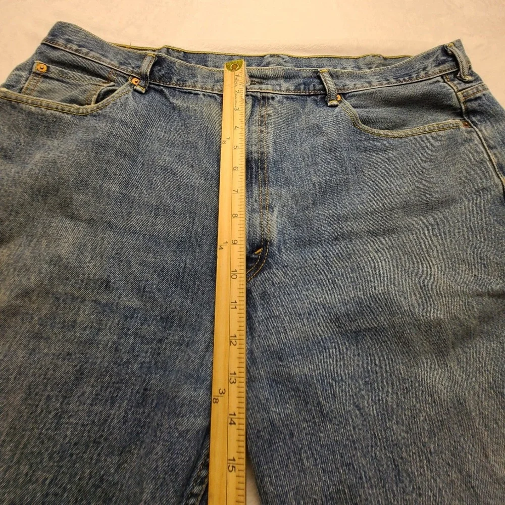 Levis 550 Relaxed Fit Jeans Men's Blue Denim Medium Wash Pants‎ Five-pocket