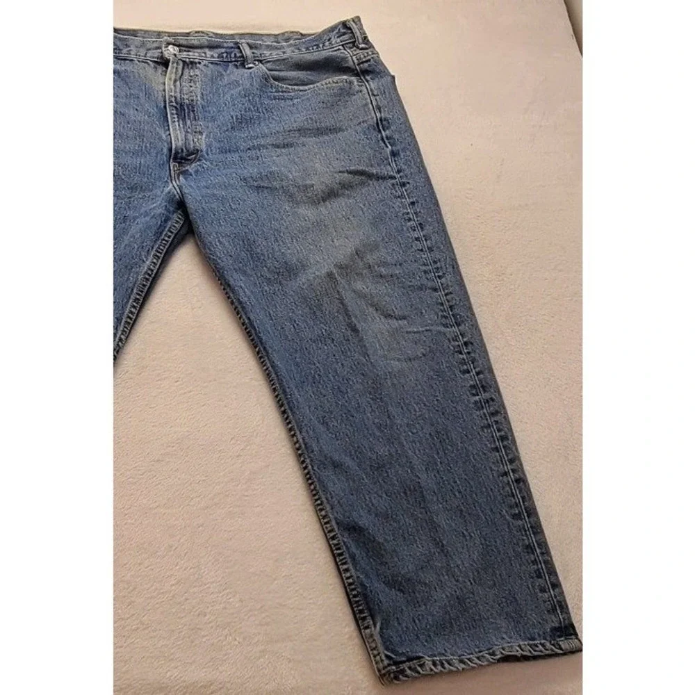 Levis 550 Relaxed Fit Jeans Men's Blue Denim Medium Wash Pants‎ Five-pocket