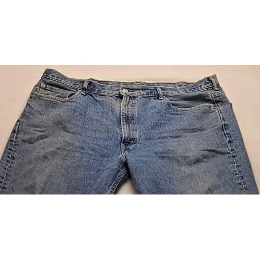 Levis 550 Relaxed Fit Jeans Men's Blue Denim Medium Wash Pants‎ Five-pocket