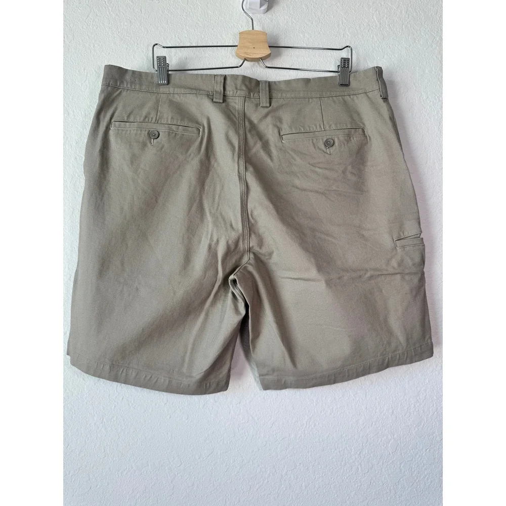 Duluth Trading Co Mens 38 Flex Ballroom Khakis Relaxed‎ Fit Shorts Khaki Tan