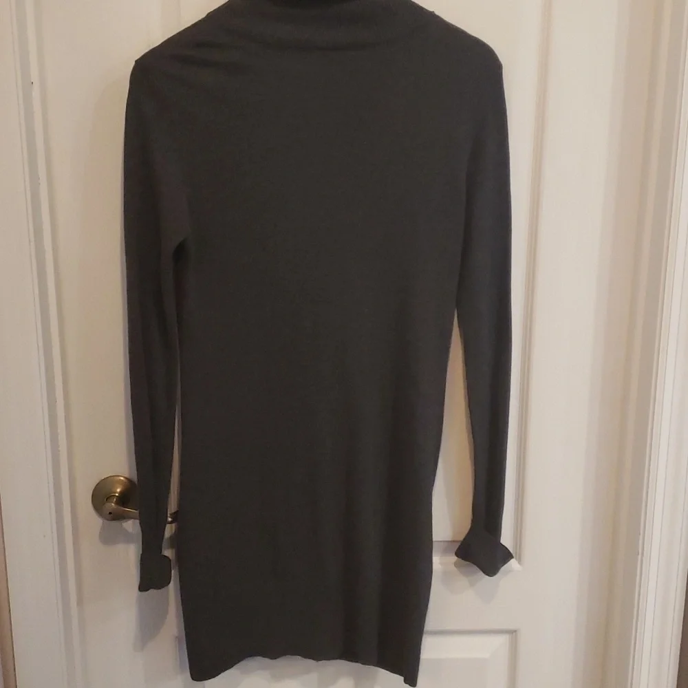 Kensie long button down Cardigan grey sweater