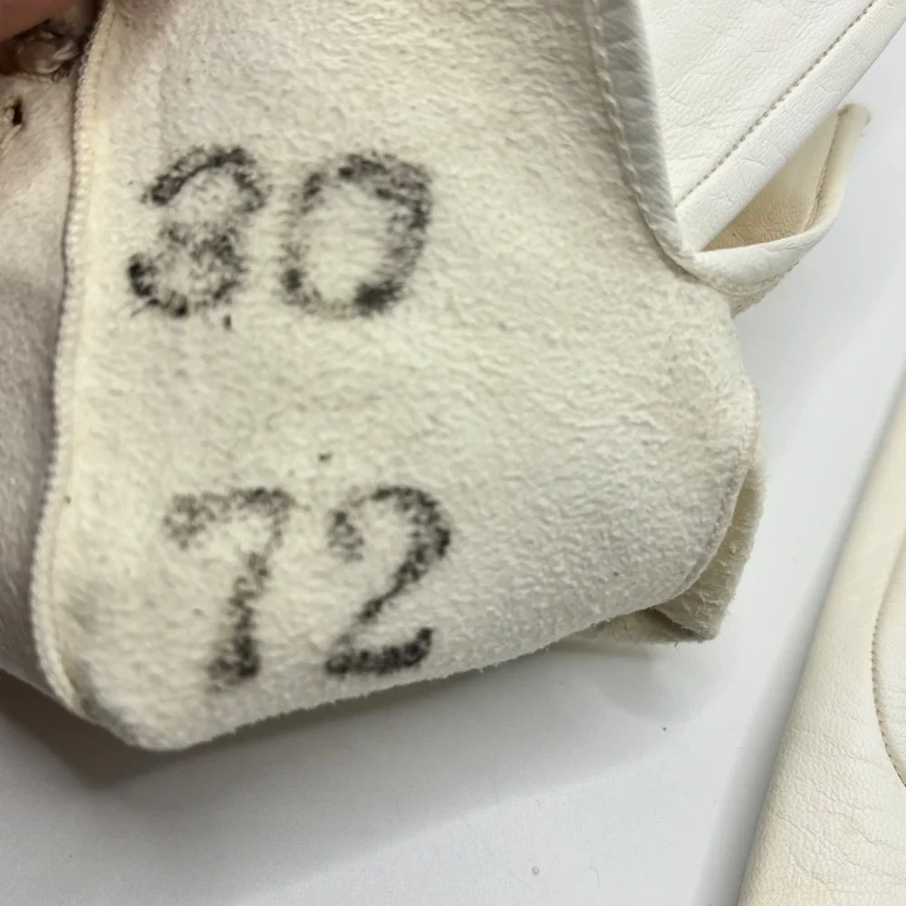 Vintage cream leather