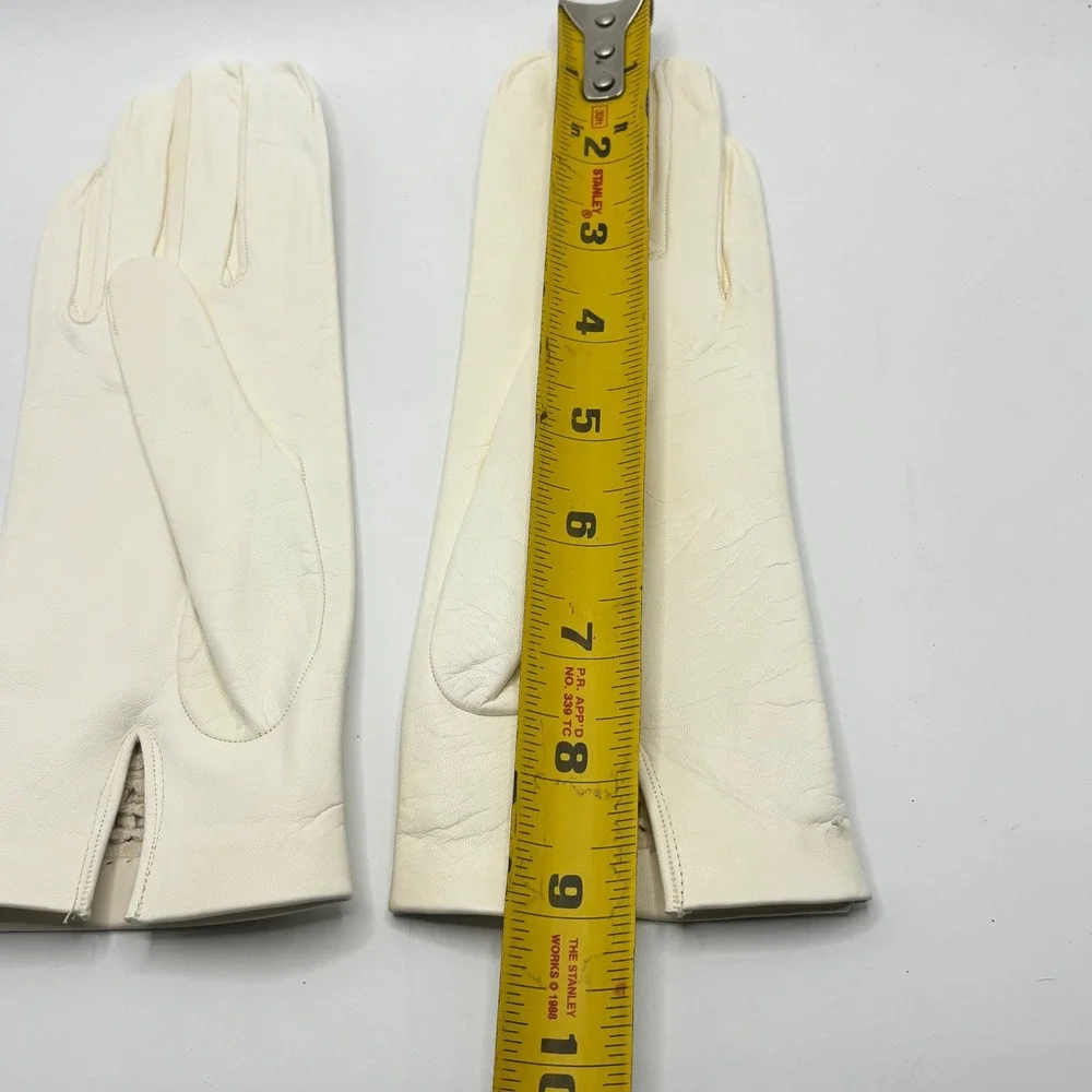 Vintage cream leather