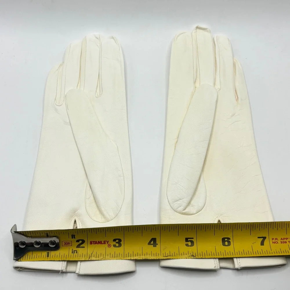 Vintage cream leather