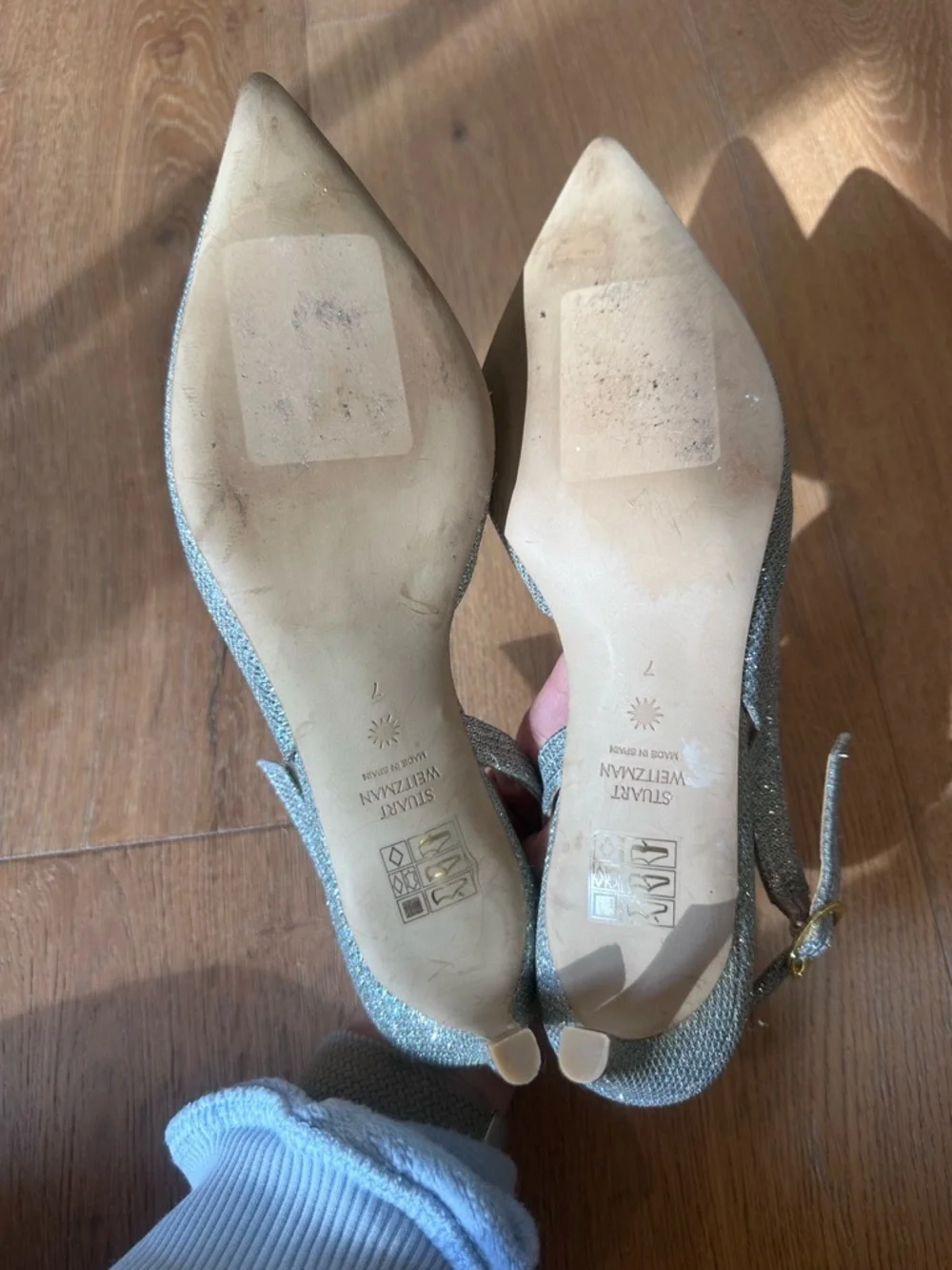 Stuart Weitzman strap adjustable elegant