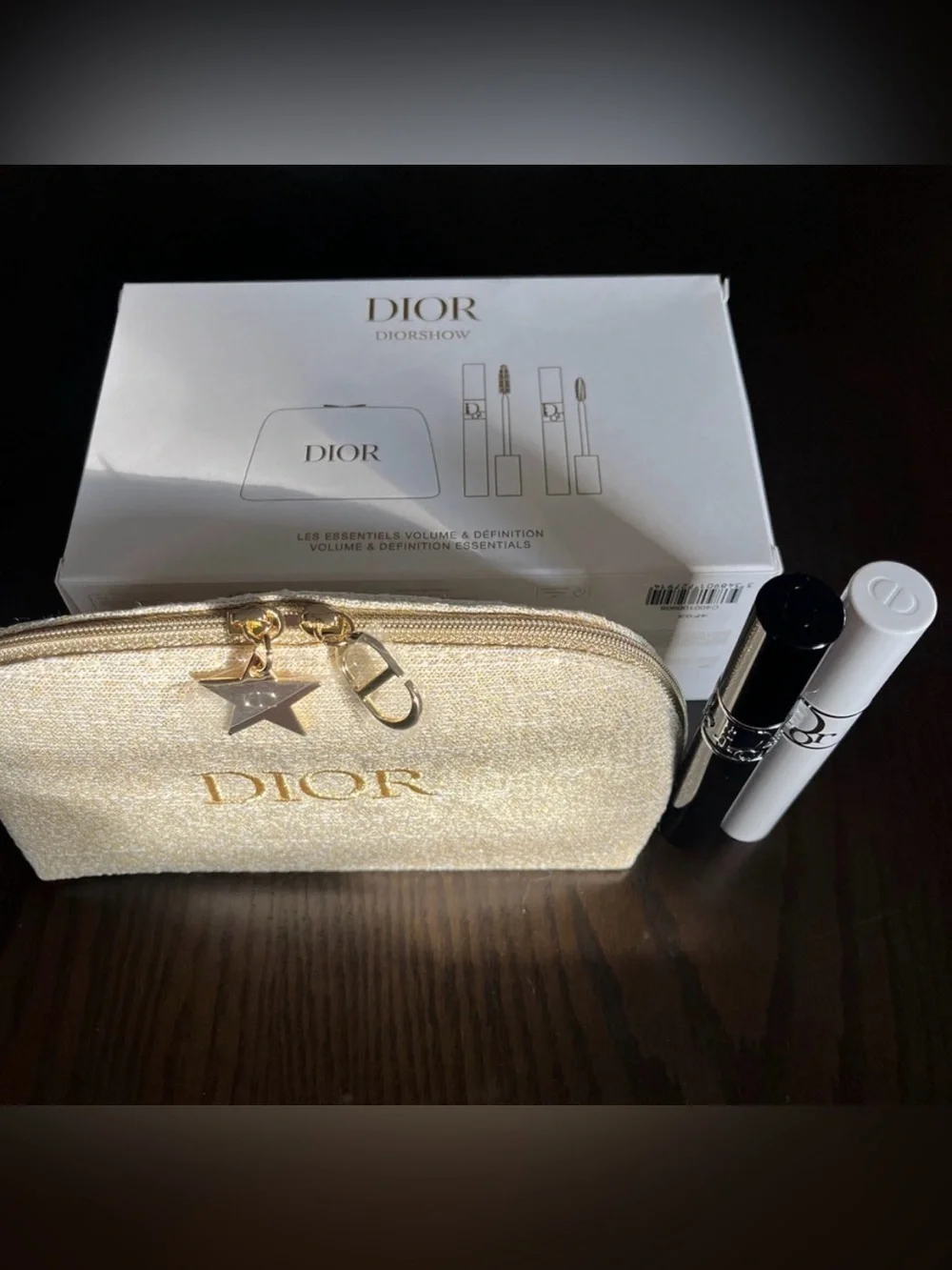 Dior mascara and serum duo gift set with pouch
