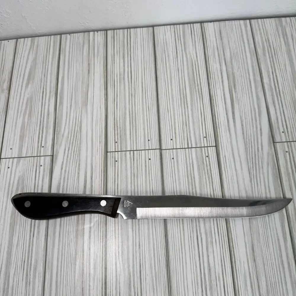 Emperor Steel 8” Knife Full Tang Wood‎ Handle Slicer Carving Kitchen Household