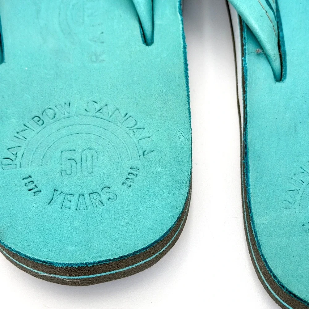 Rainbow sandals 50th