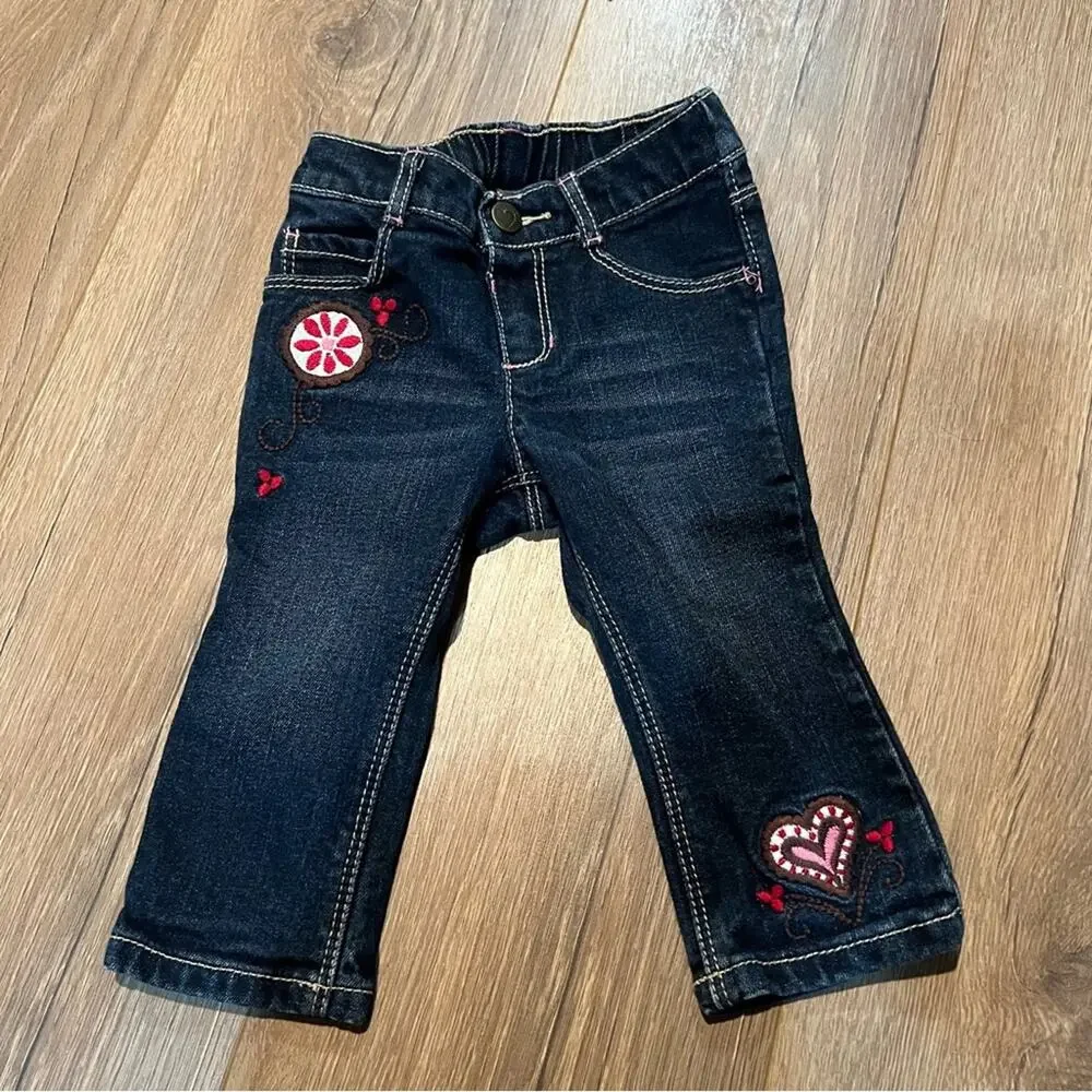 Gymboree Valentines Day Heart Embroidered Jeans 2009
