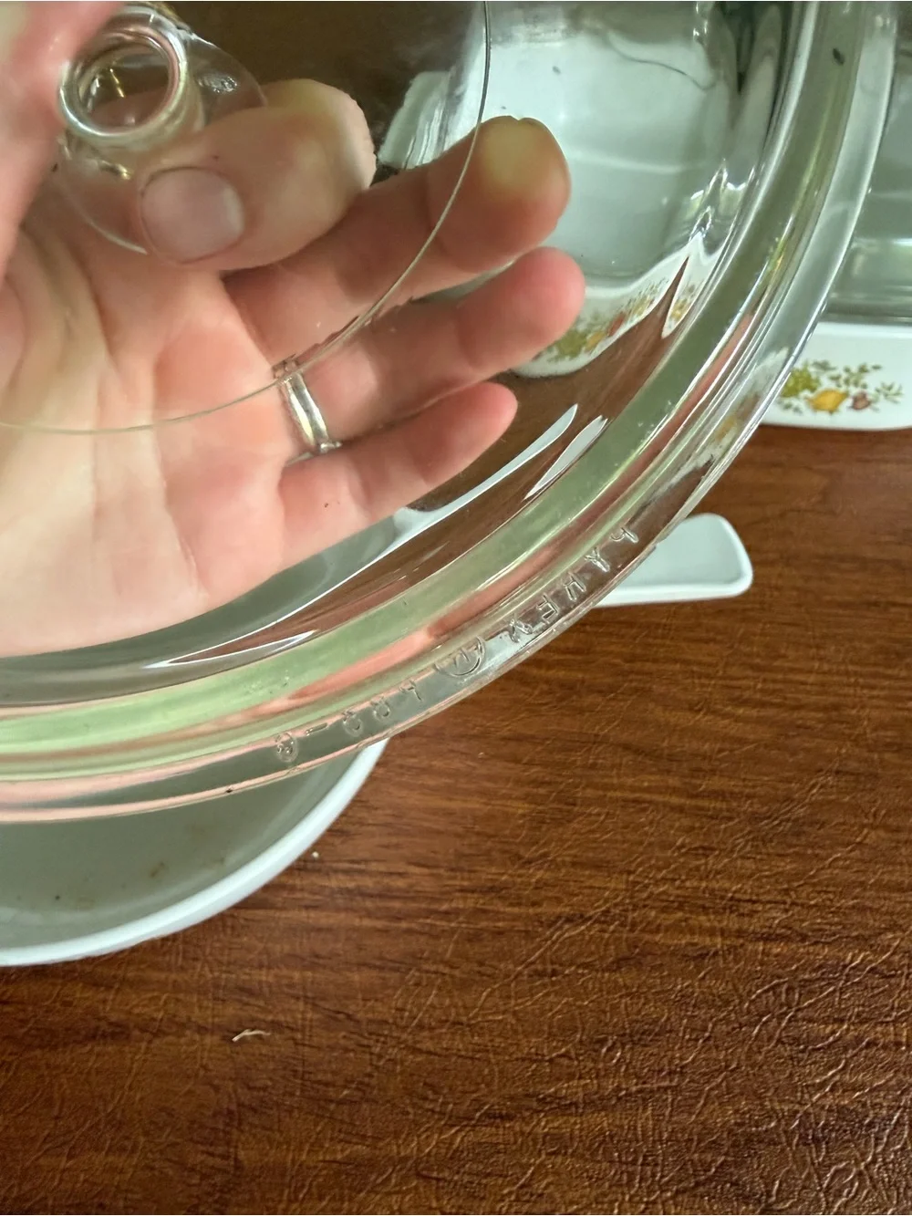 Pyrex white baking