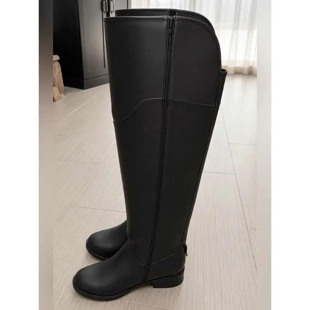 Toetos Hope Black Over-The-Knee Boots Size 9 NWOB