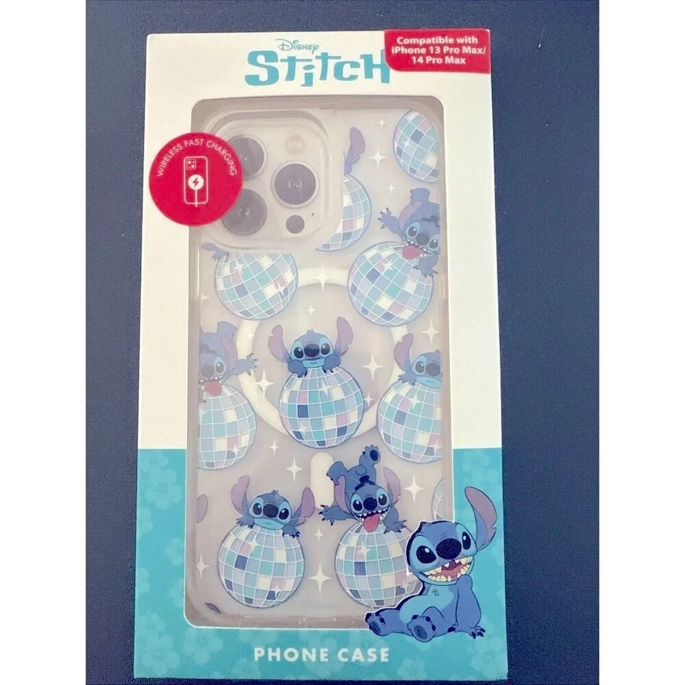 Disney Stitch Disco Protective iPhone 13 Pro Max 14 Pro Max Skinnydip Phone Case