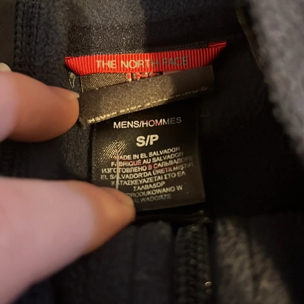 The North Face navy fleece