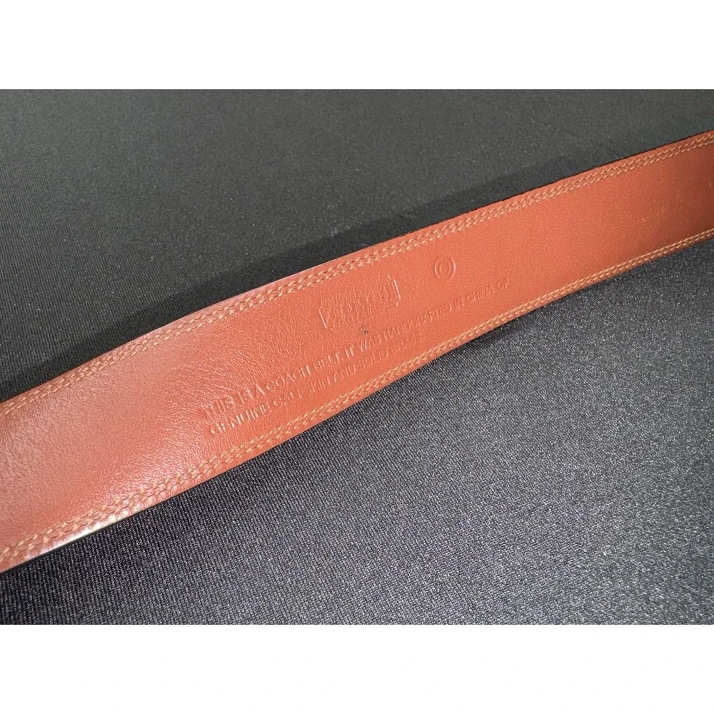 Coach leather belt