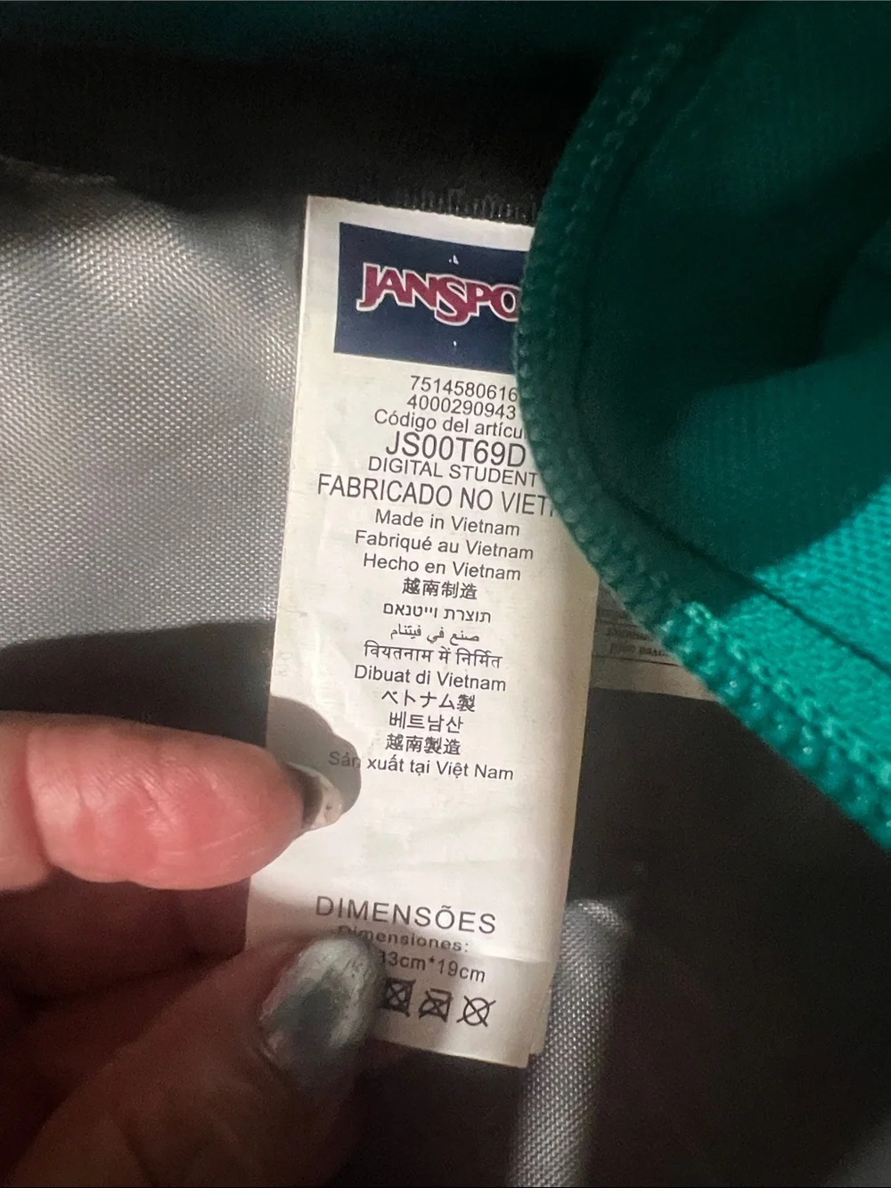 Jansport bright teal