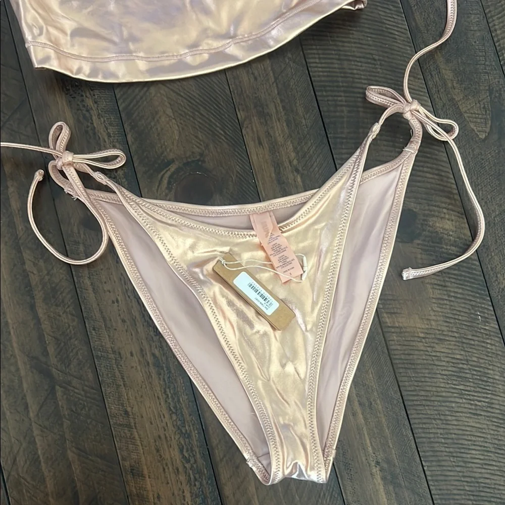 SKIMS metallic rose