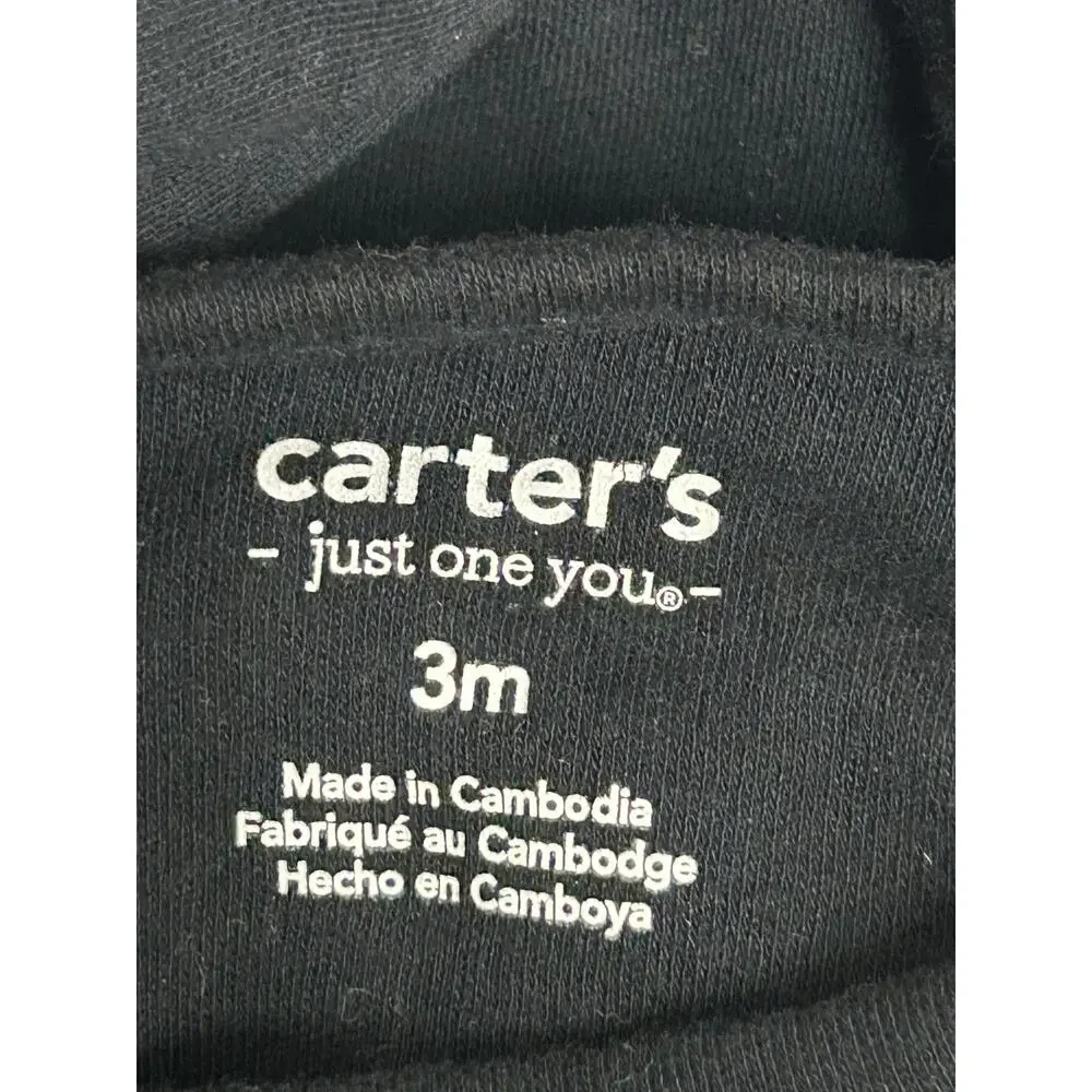 Carters 3m baby Hallowen skeleton sleep & play footed bones and candy