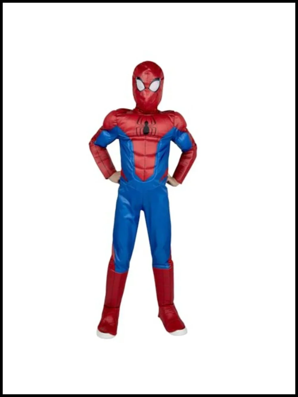Official Spider-Man Halloween Costume Jumpsuit with Mask for Kids