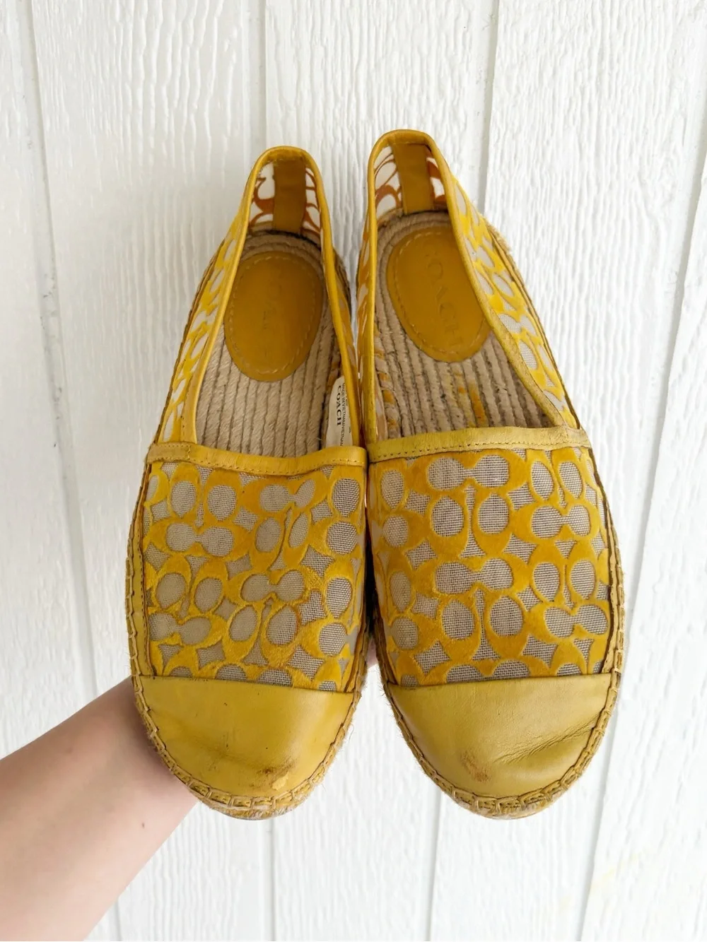 Coach Cleo Espadrilles Shoes Size 7.5