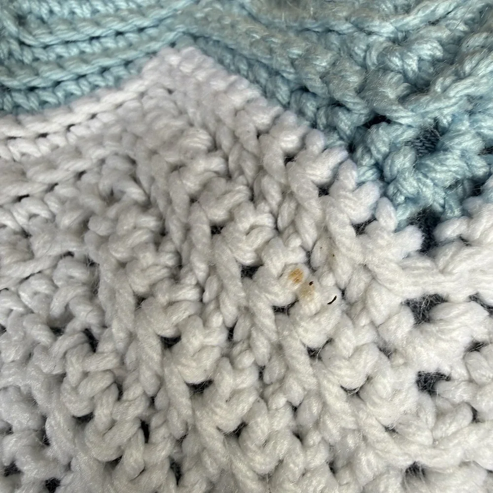 Handmade crochet afghan