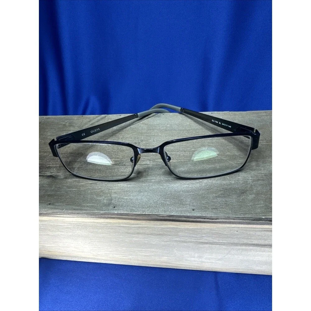 Guess Eyewear GU 1768 Blue 54🔳 17-140 Full Rim Eyeglasses Frame Only Y2K W/Case