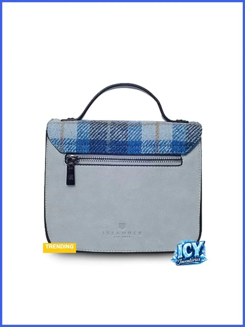 Islander Harris Tweed & Vegan Leather Satchel - Women's Small & Medium