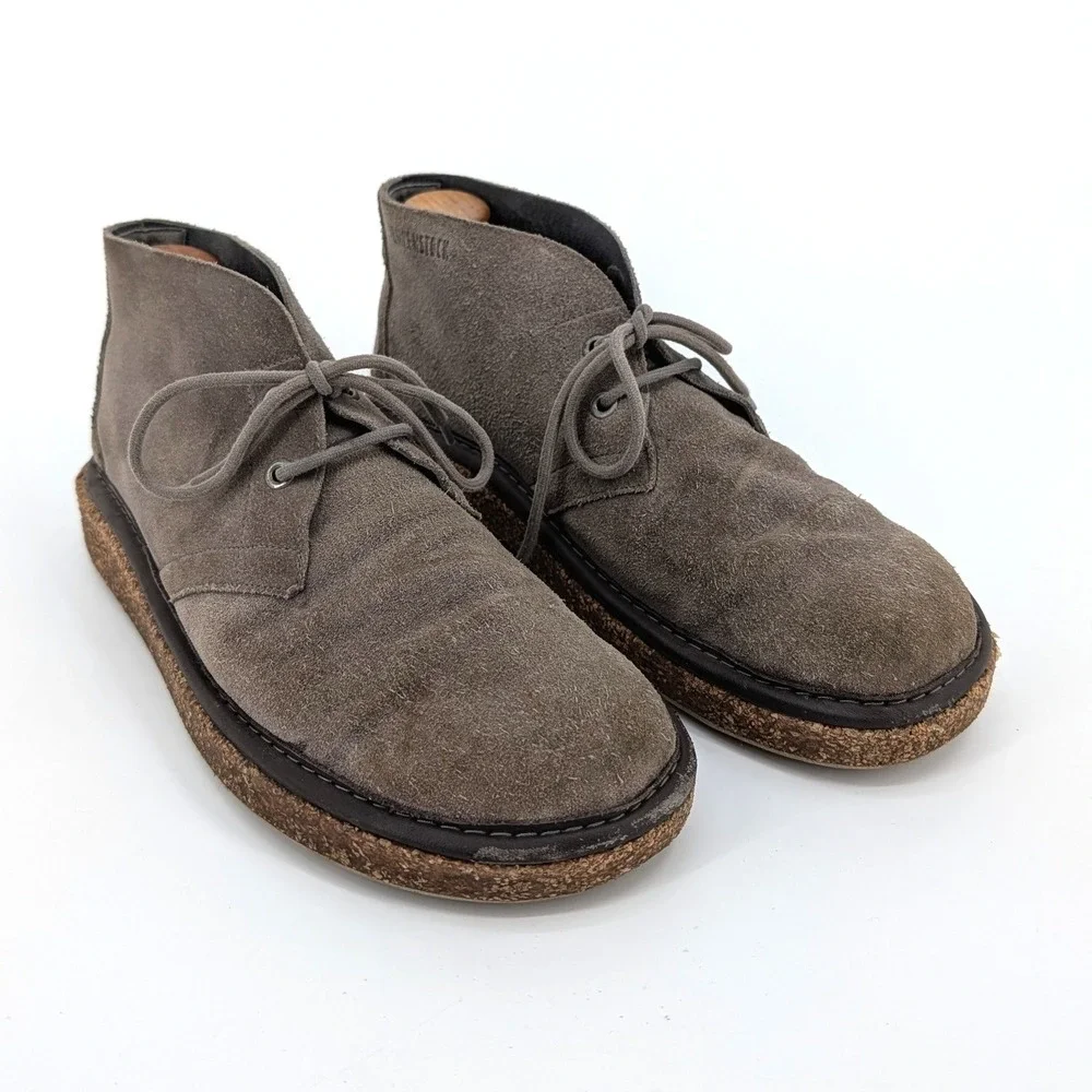 Birkenstock Dundee Suede Chukka Boots Taupe Cork Midsole Desert Men Size‎ 43