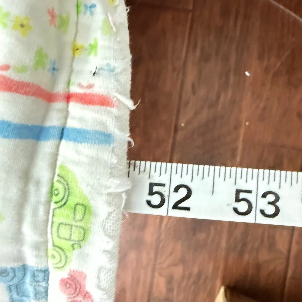 Vintage Handmade Tied Baby Quilt Nursery‎ Children Cars Alphabet Print 41x52