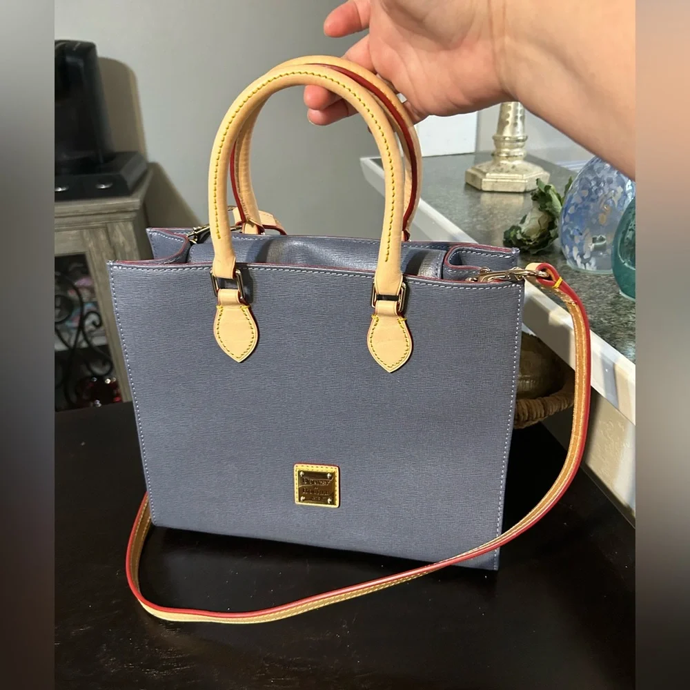 Dooney and Bourke Janine  Bag Blue / Gray color Leather