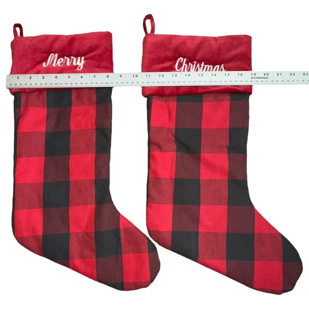 Pottery Barn embroidered merry
